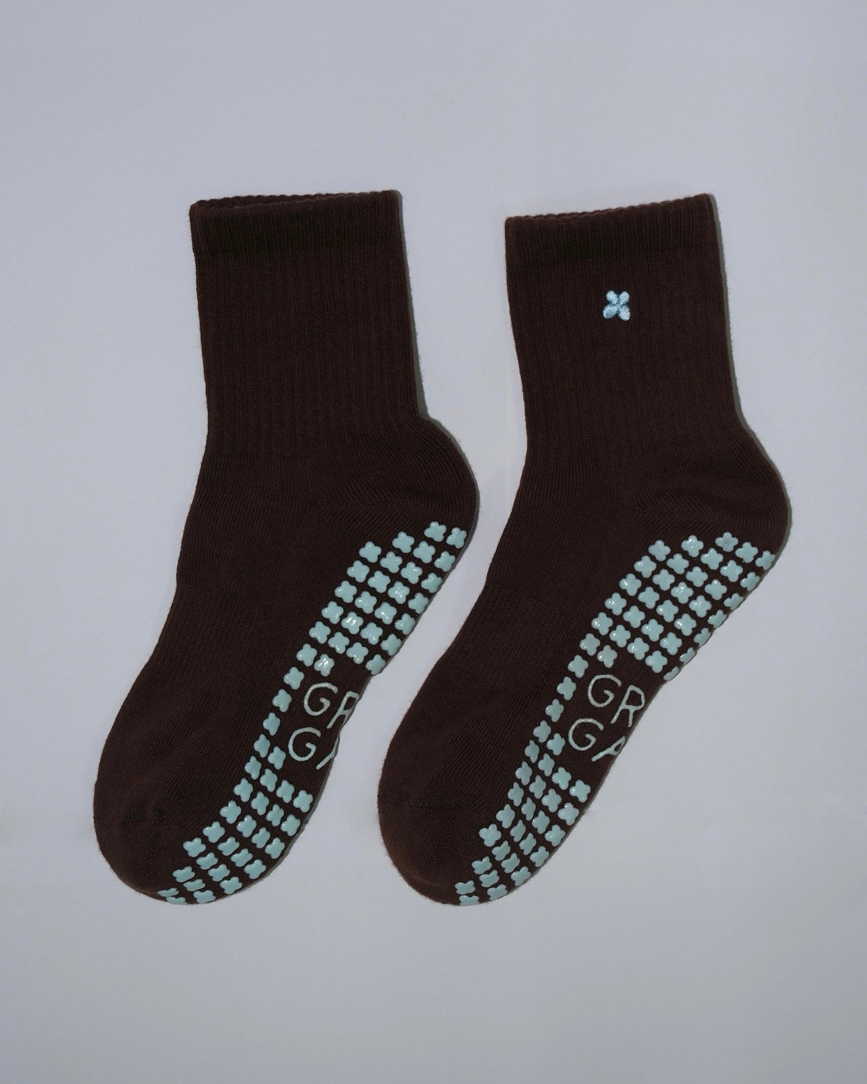 Cocoa Blue - Crew Grip Socks